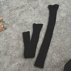 Size small black legwarmers, pair.